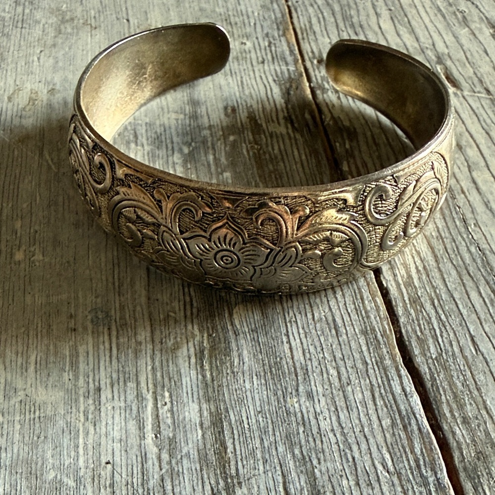 Engraved Cuff Bracelet.